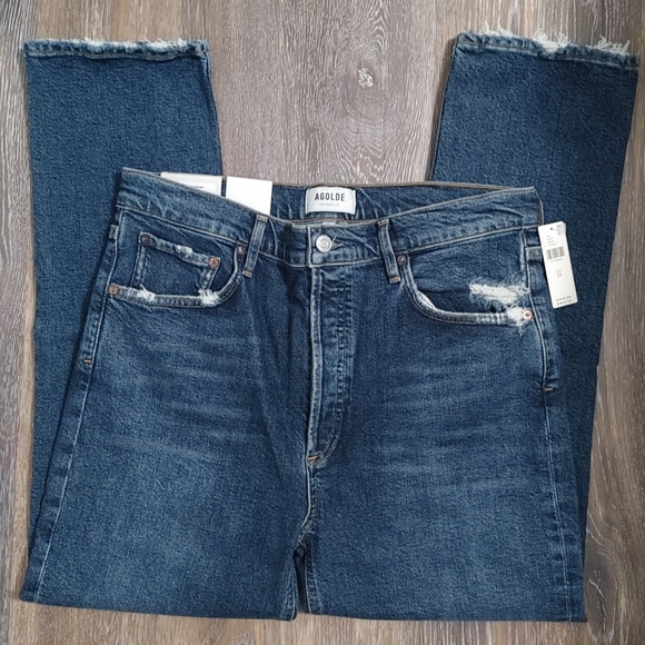 AGOLDE Riley High Rise Straight Crop Jeans - Picture 7 of 16